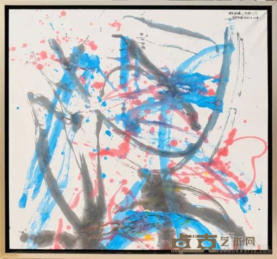 时光拾遗·观世一 　宣纸丙烯　87X96cm　2015