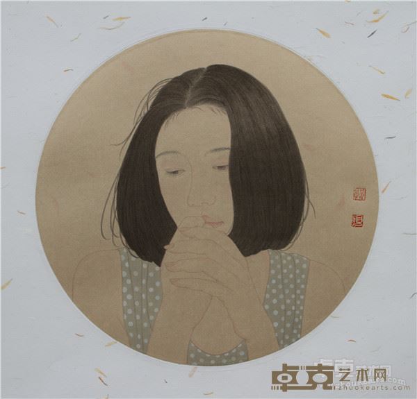工笔之三   郭砚   绢本 33cm×33cm