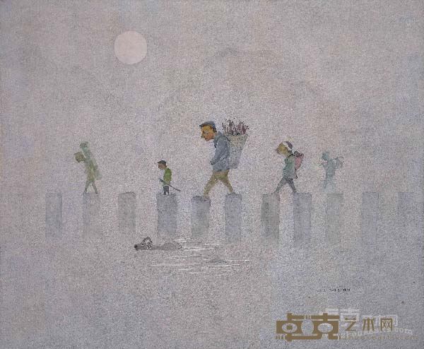 夜行 150x180cm 布面综合绘画 2011