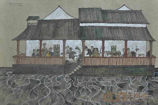 某天的旅程 100x150cm 布面综合绘画 2014