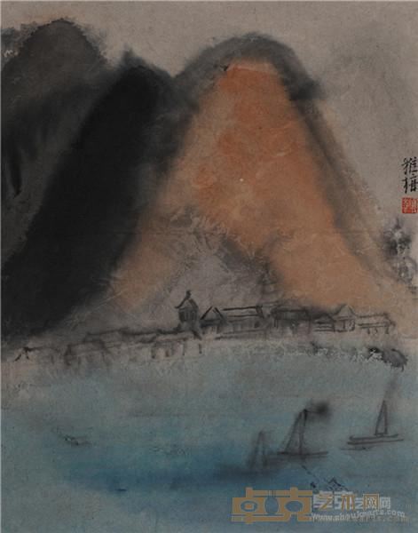 朱雅梅 《马焦雷湖》 46 ×34 cm 2015年