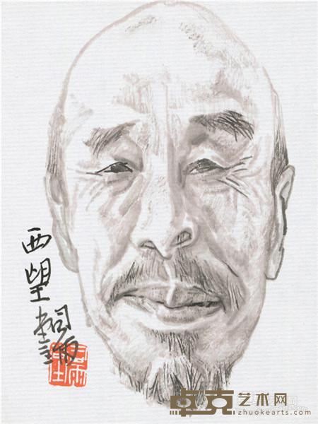 尉晓榕《西望》 13.5 cm ×12 cm 2015年