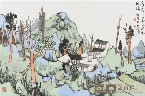 林容生 《夜寂寂》 45×68cm 2014年