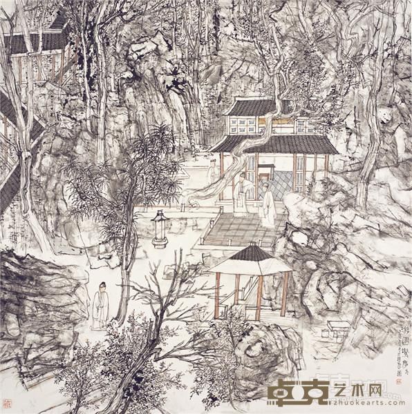 金心明 《游园惊梦》 180×180cm 2009年