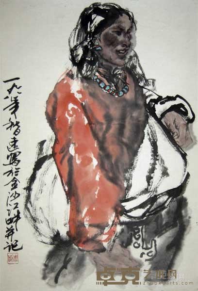 藏族少女 53x36cm