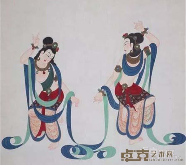 《龟兹舞》 段文杰 68x64.3cm 1948年