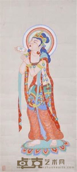 《供养菩萨》 董希文 104x47cm 1943-1945年