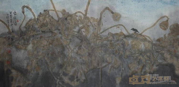 沾花惹草系列  136×68cm  纸本设色    2014