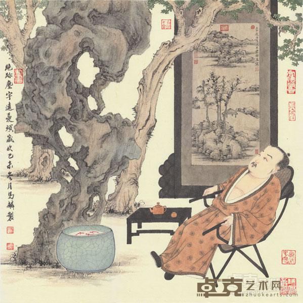 《绝迹尘宇》 马麟 53x53cm 2015年