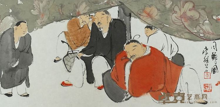醉酒图 李维兵 44X38cm