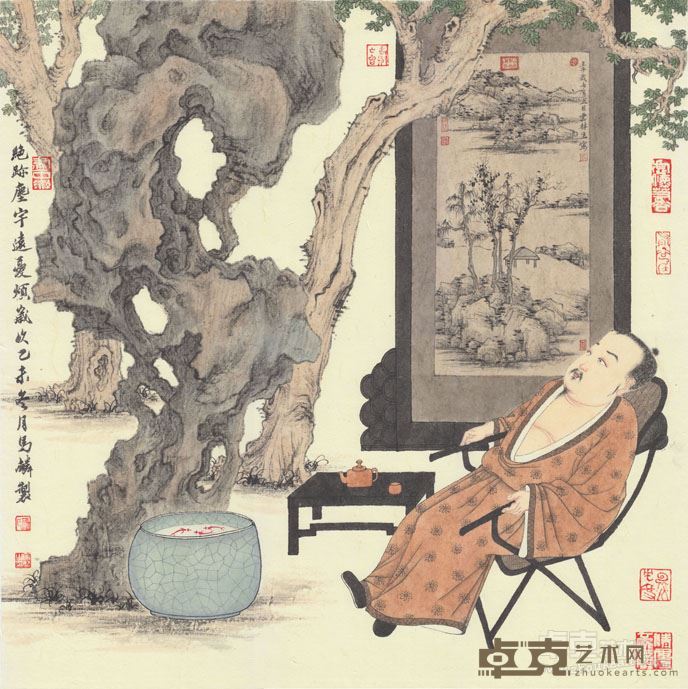 《绝迹尘宇》 马麟 53x53cm 2015年