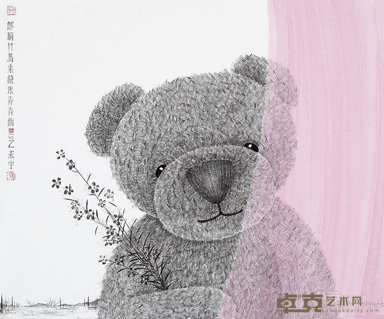 忆系列·郎骑竹马来,孙鑫宇,37.5×45cm,纸本设色,2015