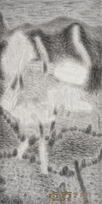 恭王府  138x69cm  纸本水墨  2014