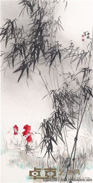 杨永琚《相伴渡黄昏》68x137cm