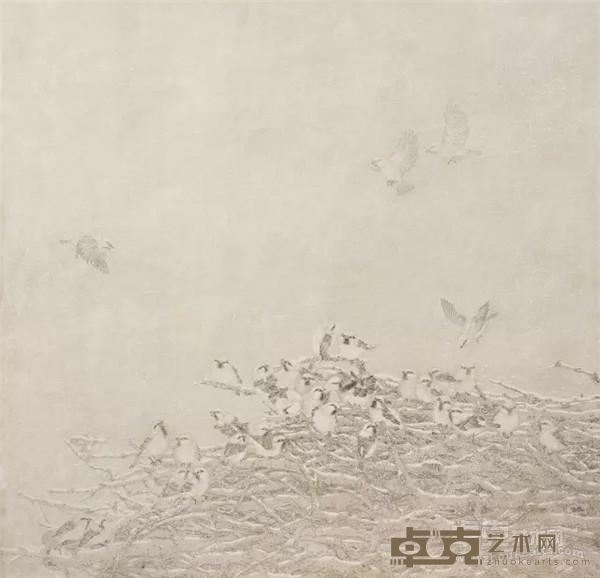 《初雪》 160×156cm