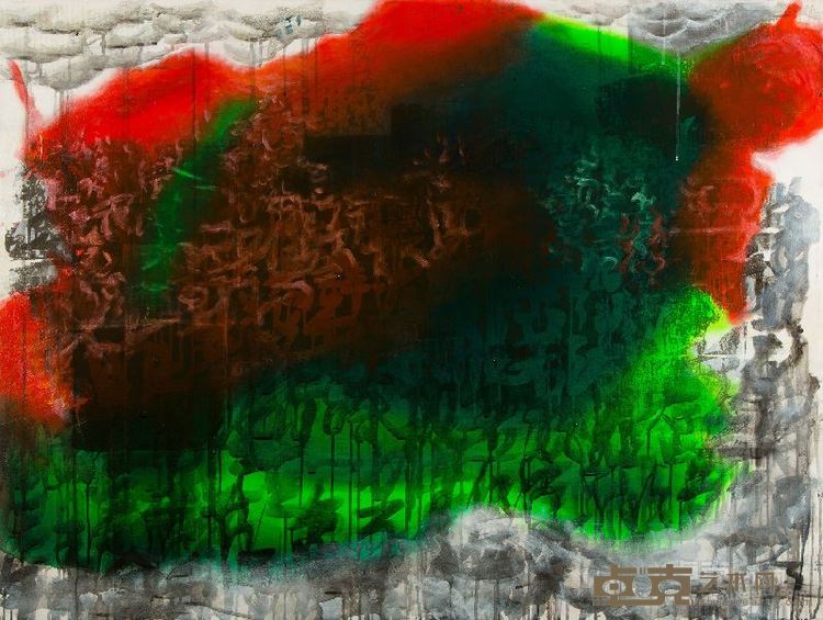 Heart Sutra series_Green Void_130cmX98cm
