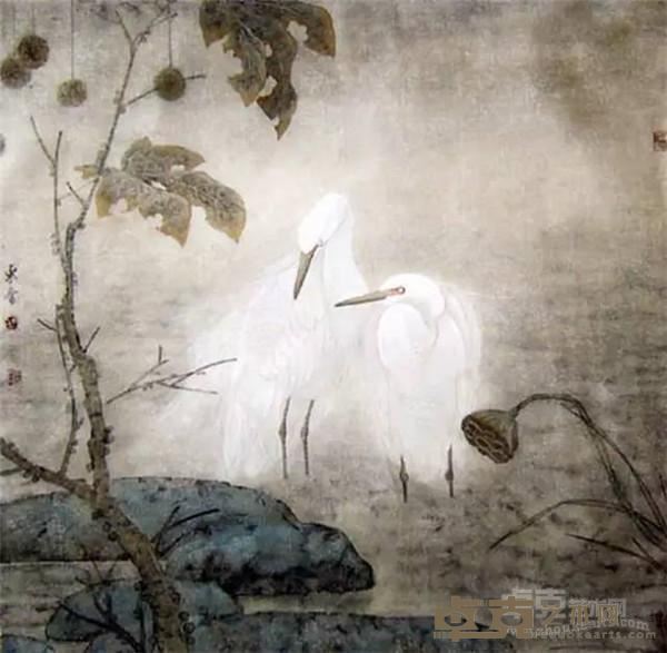 吴东奋水墨工笔花鸟画展作品4