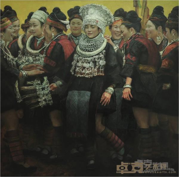 《春》 郑彤 180×180cm