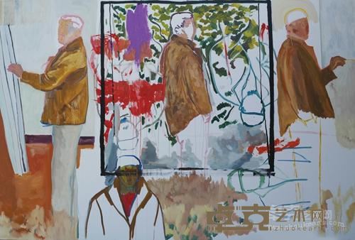 自画像 郑皓中 200x300cm