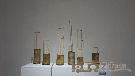 冉静密《竹曰》六件组90cm竹子2012-2014