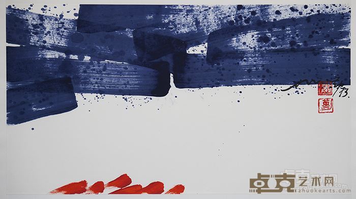 逾_紙上壓克力_36cm x 65cm_1973