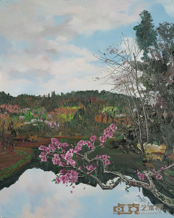 孟涛《一支青镜》 布面油画 100cmX80cm 2015