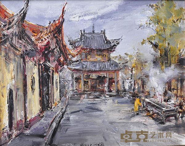 林泉《禅院钟声》