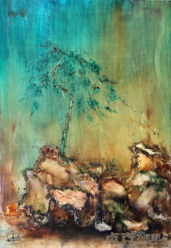 季天斌《它山之石NO3》60×90cm布面油画