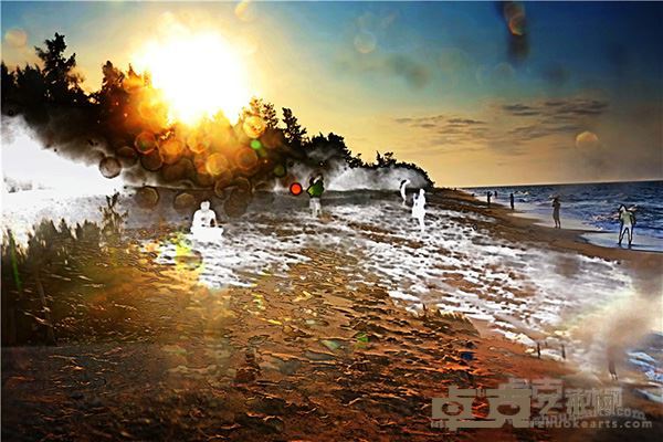 桂全智《海边》98×66cm