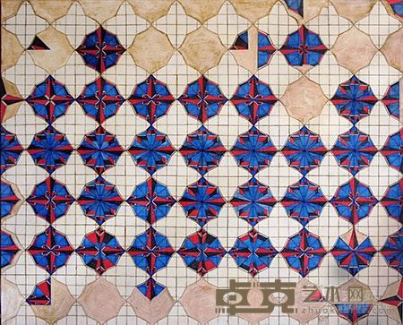 《1—4》宣纸 亚麻布面 油彩 树脂胶,中性水笔 160 x 210cm, 2015