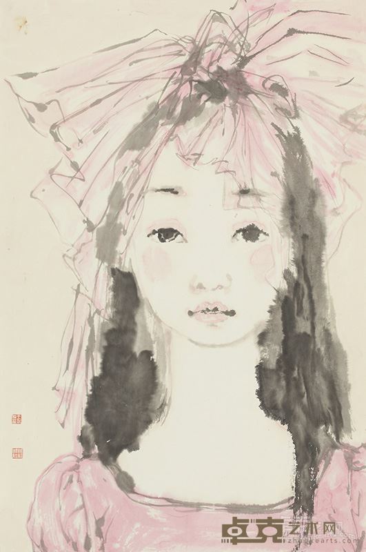 蝴蝶结系列1 王永利 2014年 纸本 45X69cm