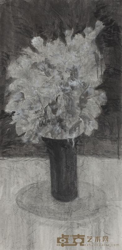 杜万成  土壤不经意让花叶枯黄 68x138cm  2015