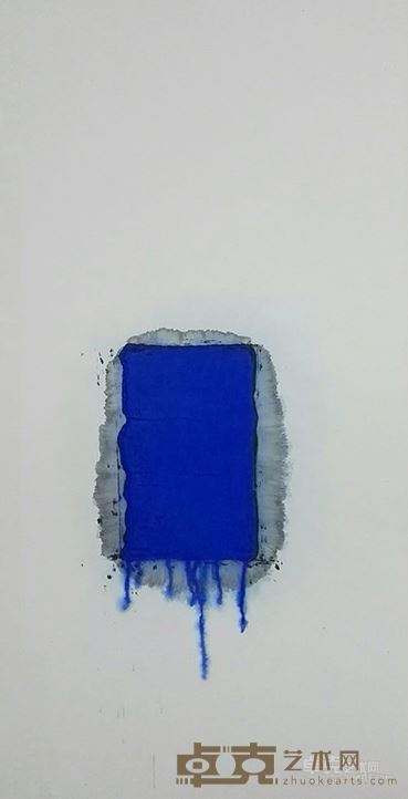 陈平  2-石玦  2015年 纸本水墨 粉质颜料 68*134cm