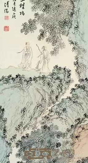 溥心畬-山中高士图