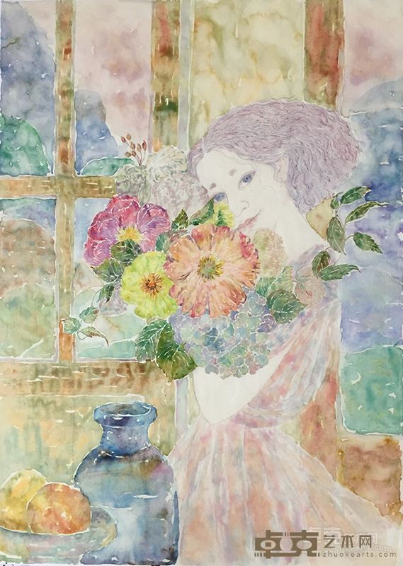 汤雪村 心花记之五纸本60X50cm 2015