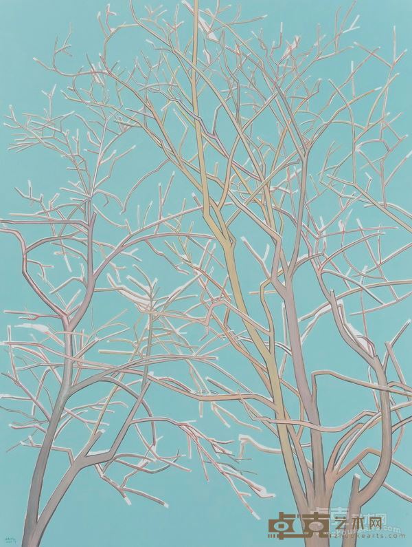 张晖 树2015.10 布面丙烯 200x150cm 2015