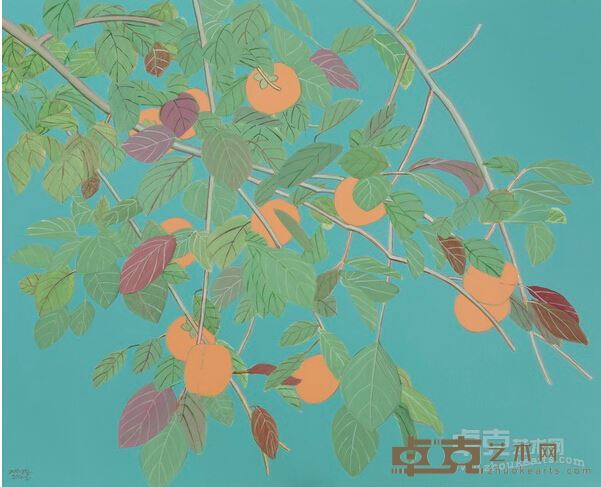 张晖 柿子2016.2 布面丙烯 65x80cm 2016