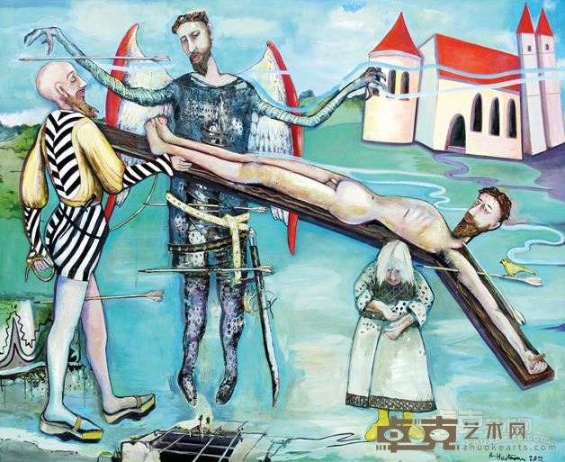 哈特曼 旧时代和新时代 年代：2012 规格：180×220cm 油画