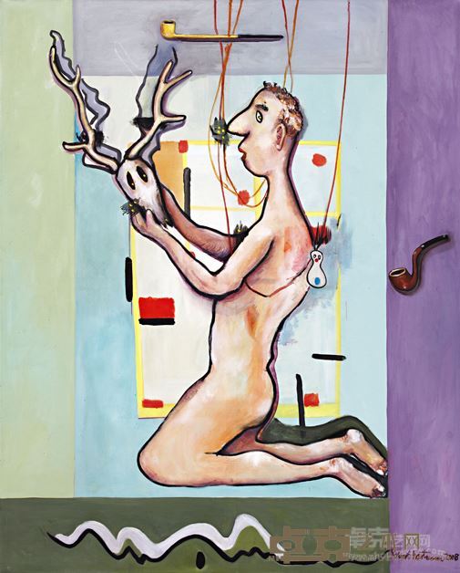 哈特曼 我是谁 年代：2008 规格：200×160cm 油画