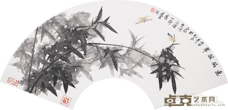 扇面_惠风摇翠