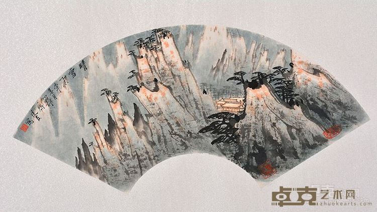 黄山扇面4