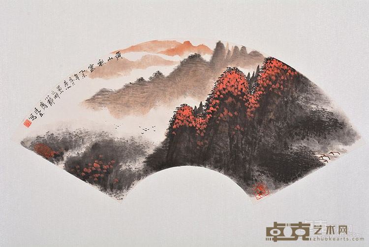 黄山扇面2