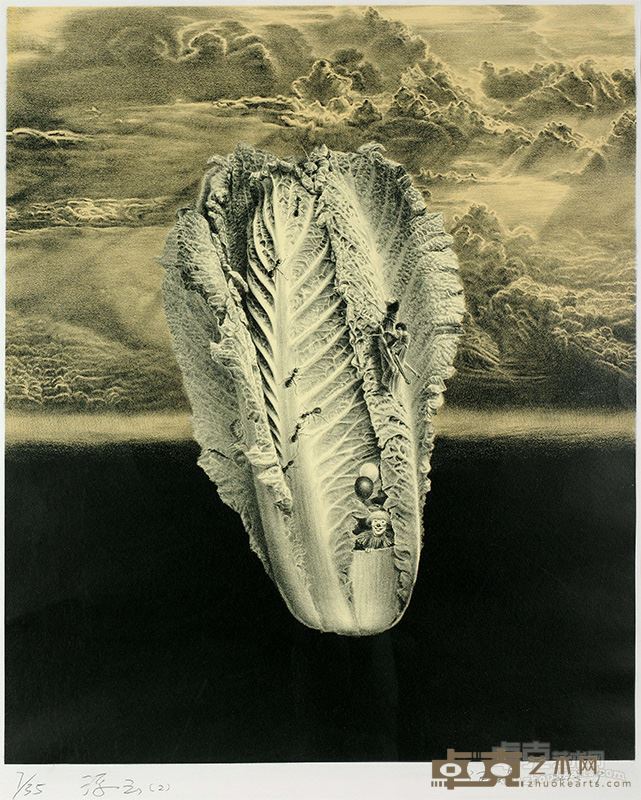 向卫星 《 浮云 2 》 56×45cm 2013年