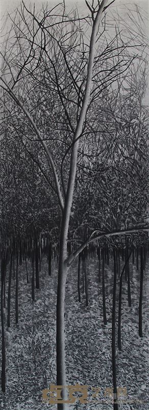 《停·行之三》木版水印 40cmx110cm 2015年5月 李斌