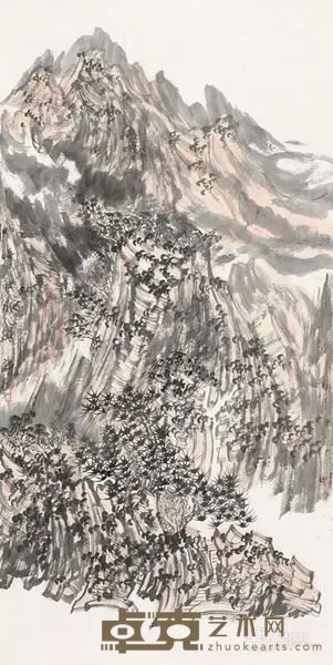 《妙峰秋水》 陈风新 137×69cm
