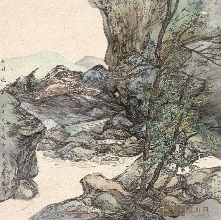 王顾宇 《春到皖南》 68.5x68.5cm