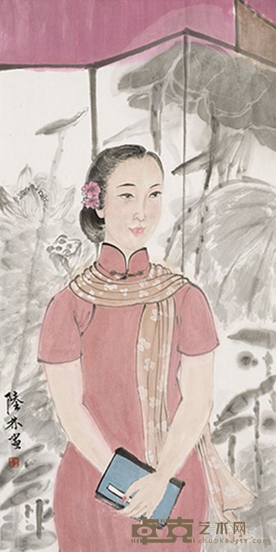 陆林 暗香 34x66cm纸本水墨  2016年