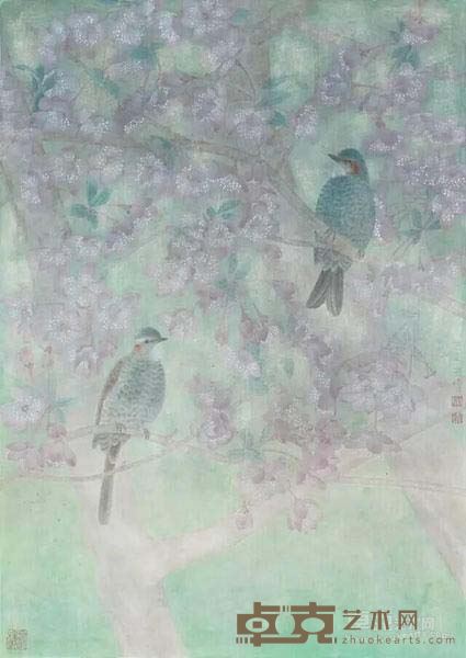 《海棠依旧》 江宏伟 67x46cm 2015年