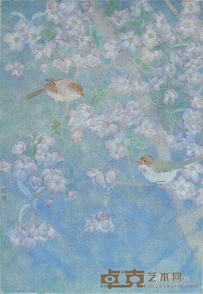 《垂丝海棠》 江宏伟 67x46cm 2015年