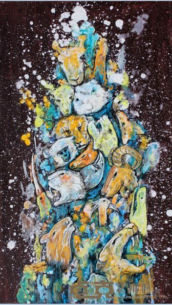 张国刚 我们11号70x40cm 布面油画 2011年